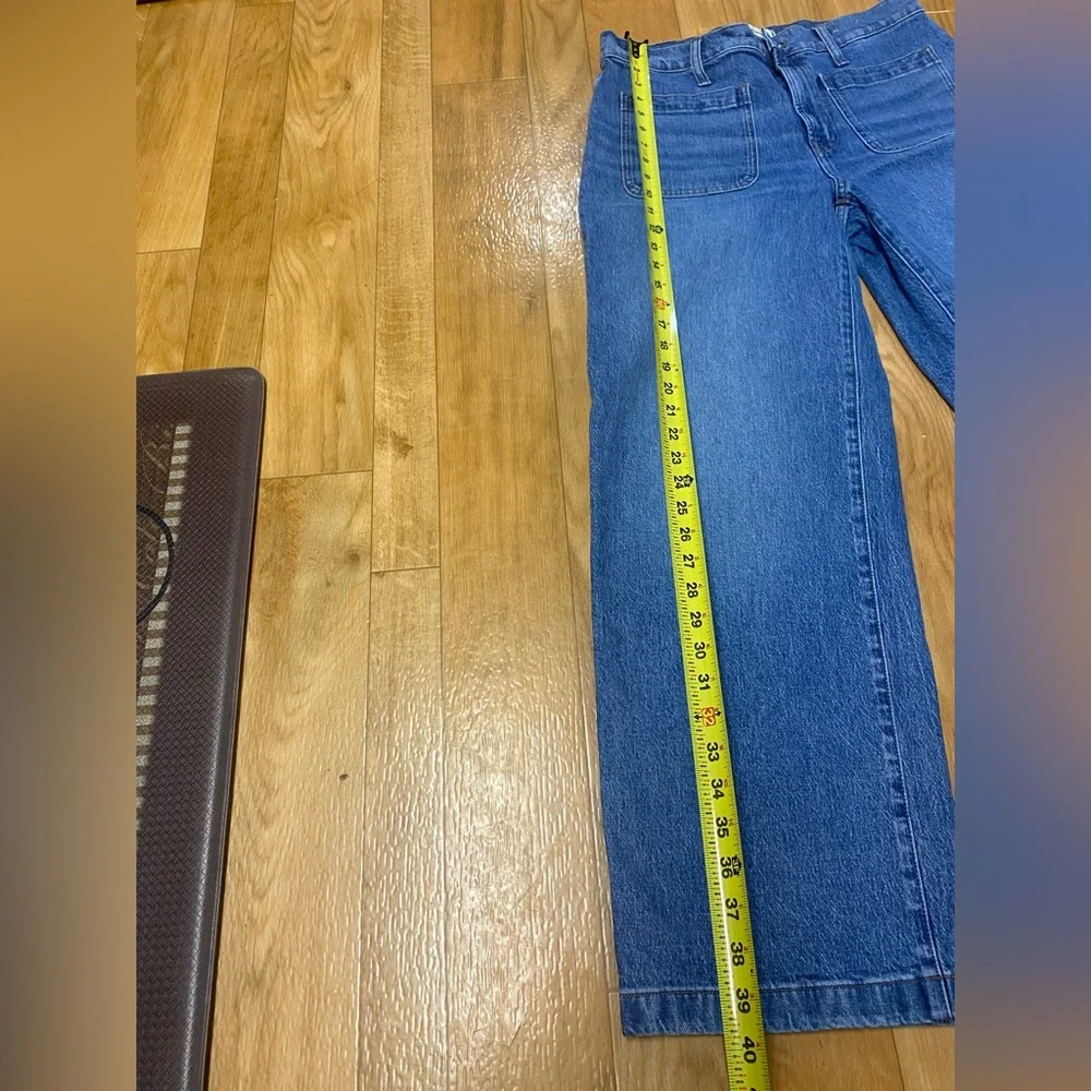 Madewell Wide-Leg Jeans in Medium Blue Wash - Picture 8 of 11